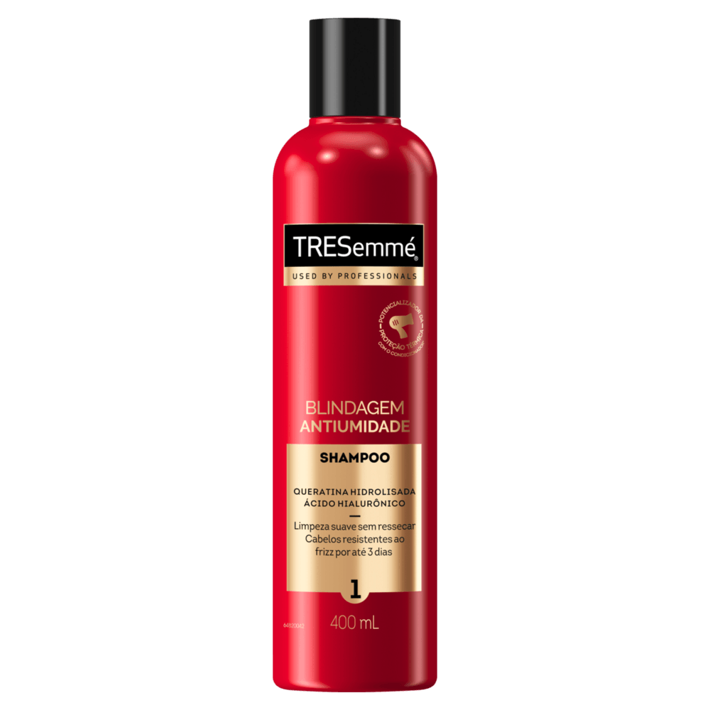 Shampoo Tresemmé Blindagem Antiumidade Frasco 400ml