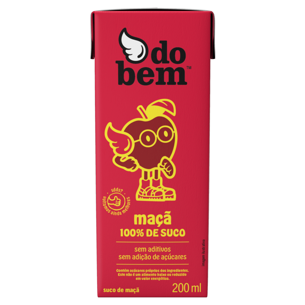 Suco Maçã Do Bem Caixa 200ml