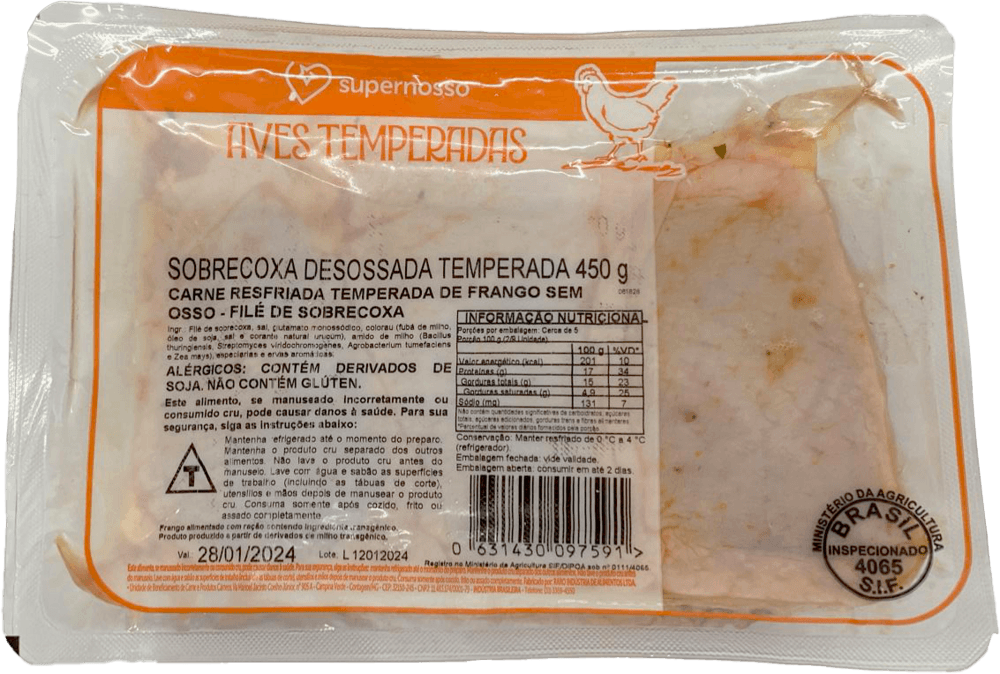 Sobrecoxa Desossada Ervas Finas 450g