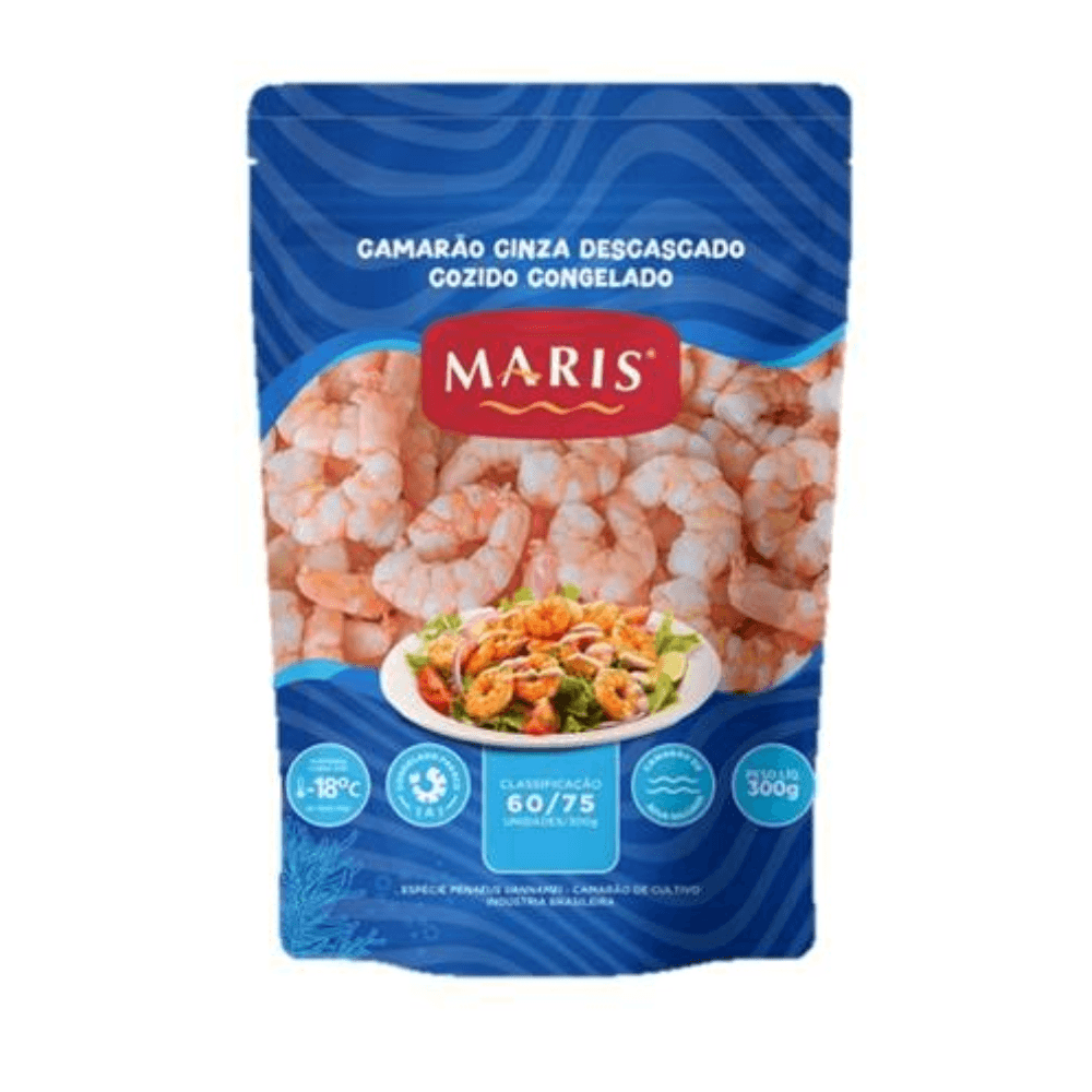 Camarão M Descascado Cozido 60/75 Maris Pacote 300g