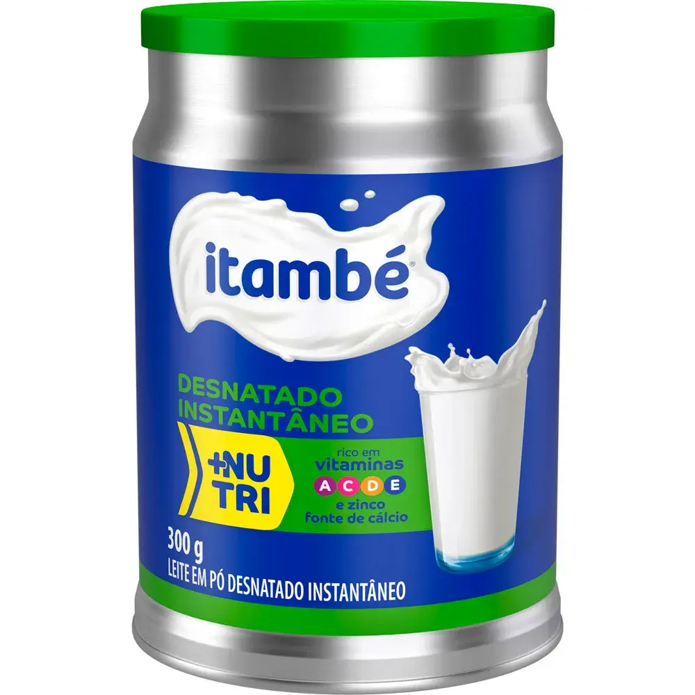 Leite em Pó Instantâneo Desnatado Itambé +Nutri Lata 300g