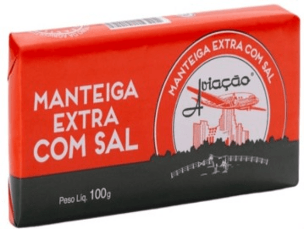 MANTEIGA EXTRA  AVIAÇÃO COM SAL 100G TABLETE