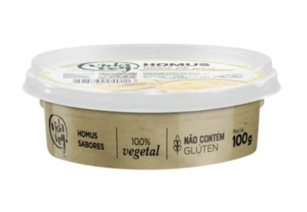 Homus Grão de Bico Tradicional Vida Veg Sabores Pote 100g