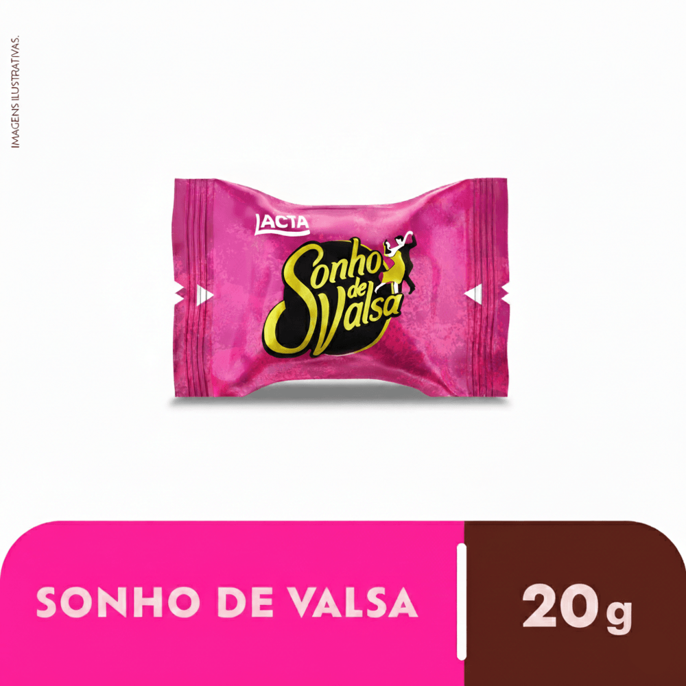 Wafer Recheado Sonho de Valsa Sabor Chocolate 20g