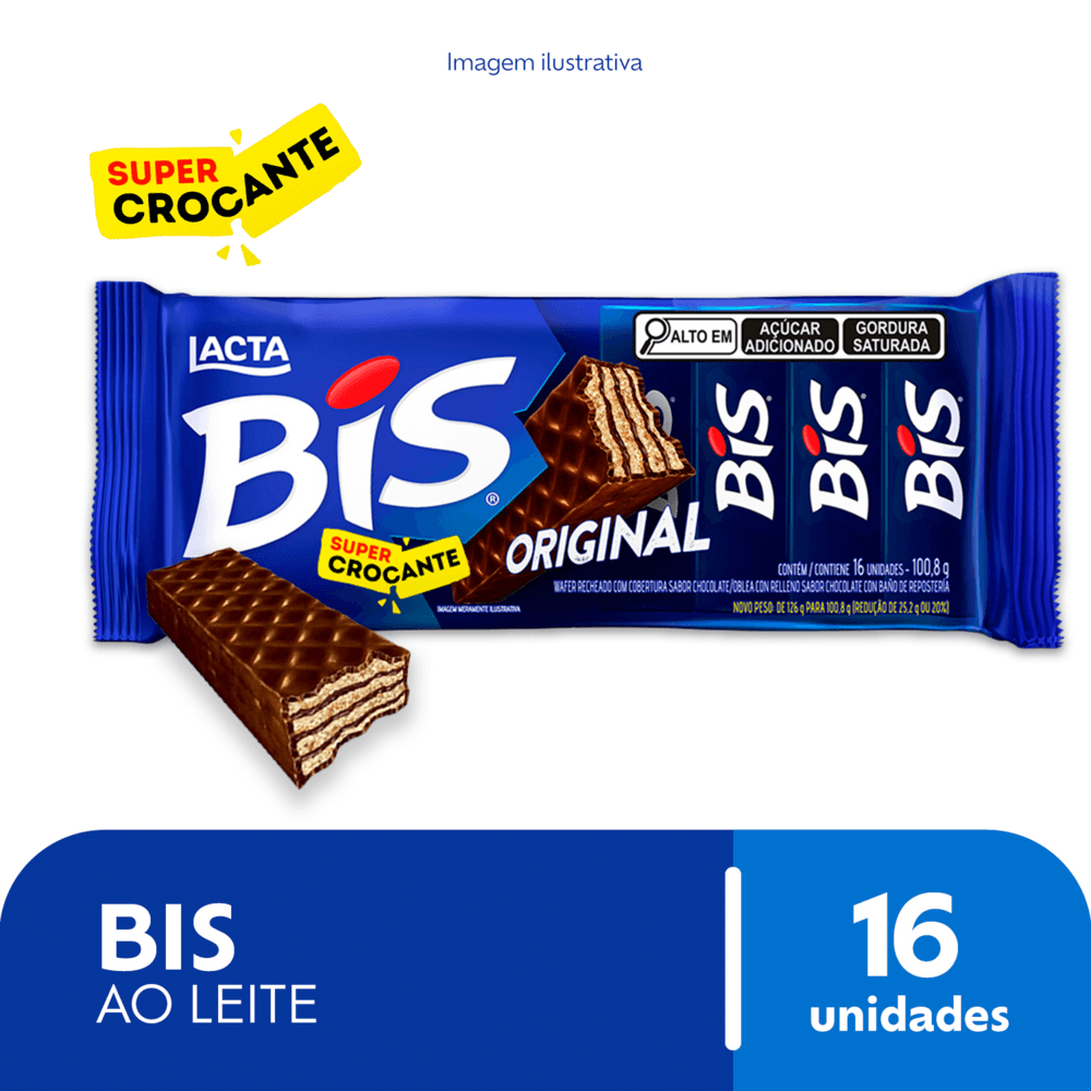 Chocolate Bis Original ao Leite 100,8g