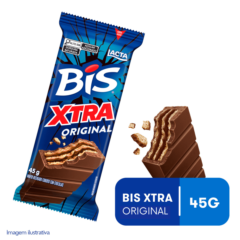 Chocolate Bis Xtra ao Leite 45g