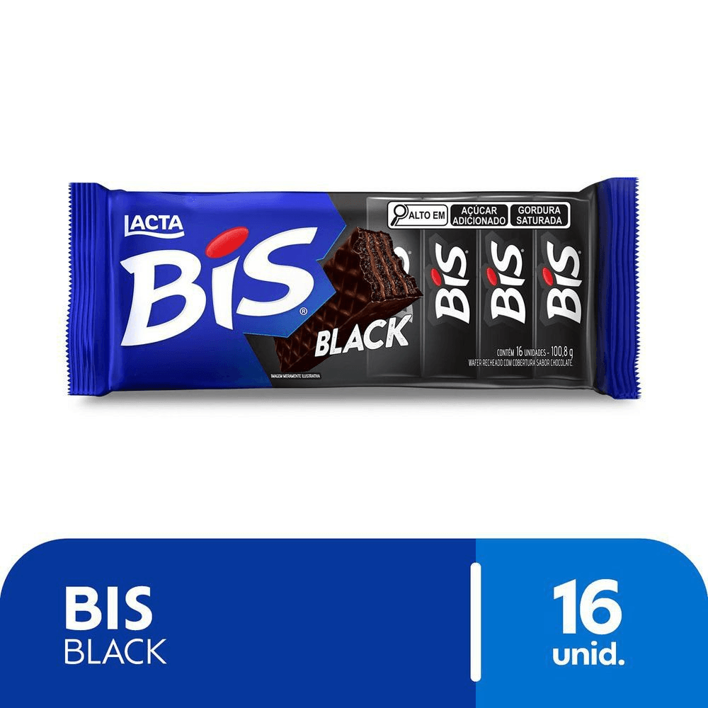 Chocolate Lacta Bis Black 100,8g