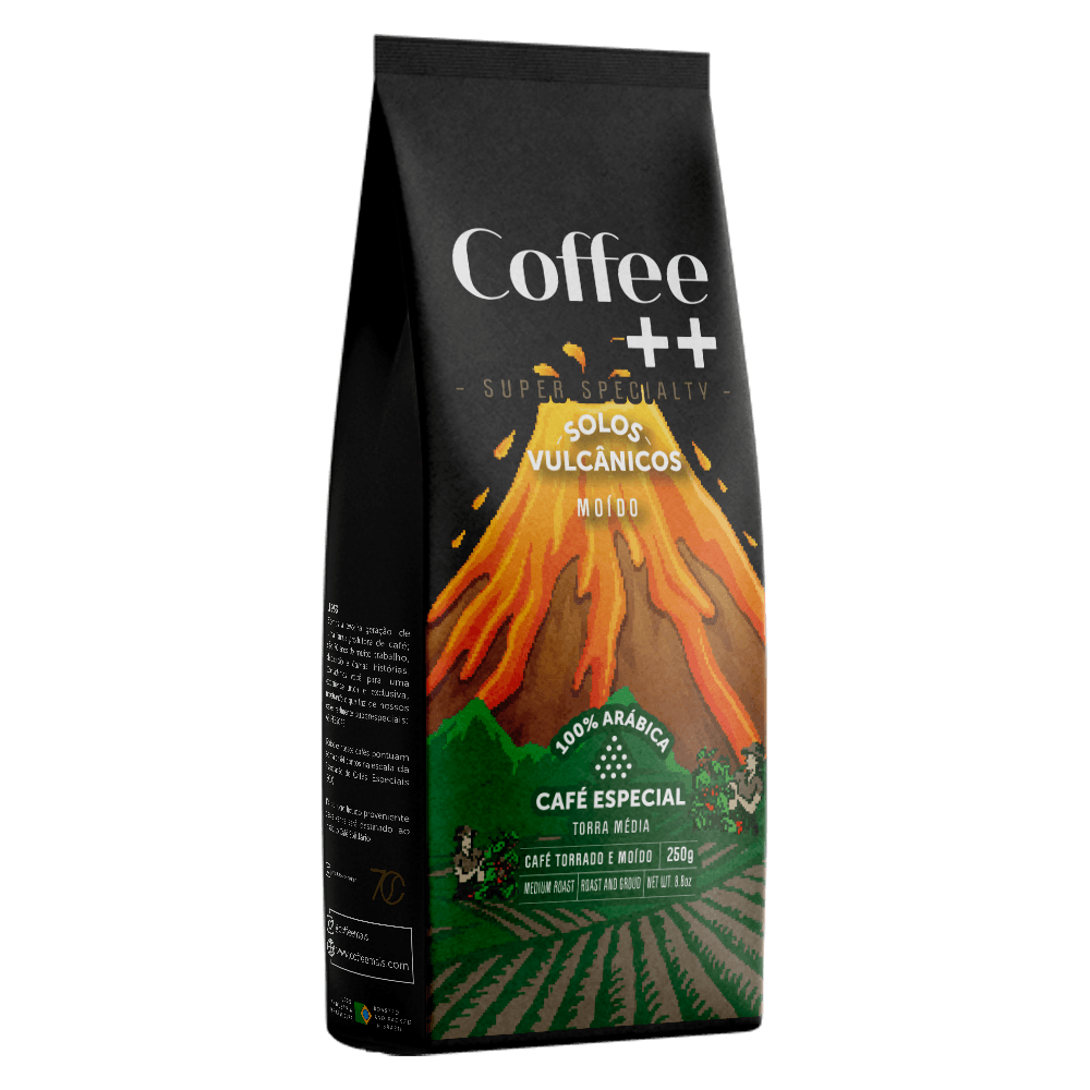 Café Moído Coffee Mais Solos Vulcânicos 250 gramas