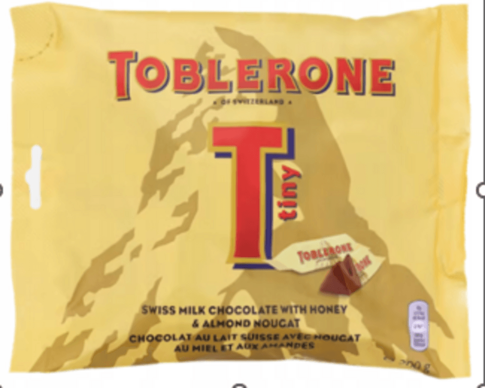 CHOCOLATE SUICO TOBLERONE 168G-PC TINY MILK