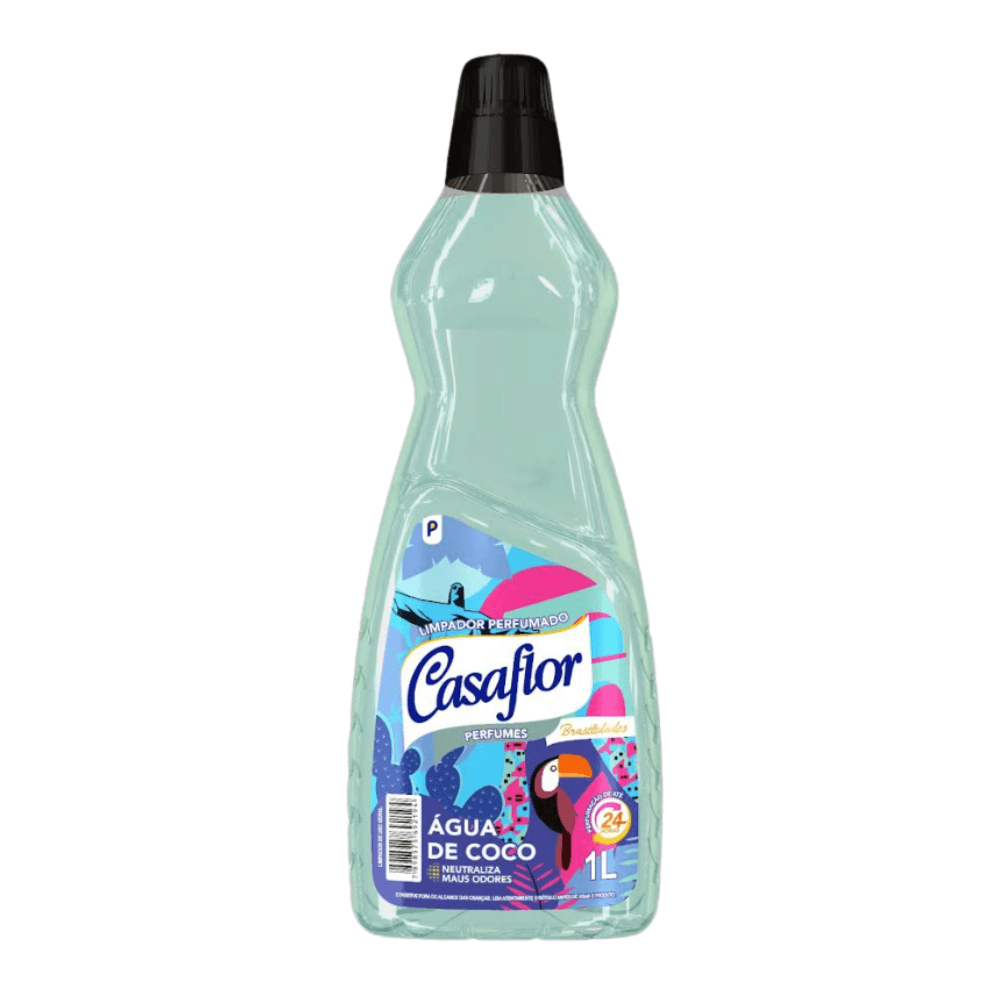 Limpador Perfumado Casa Flor Brasilidades Água de Coco 1 Litro