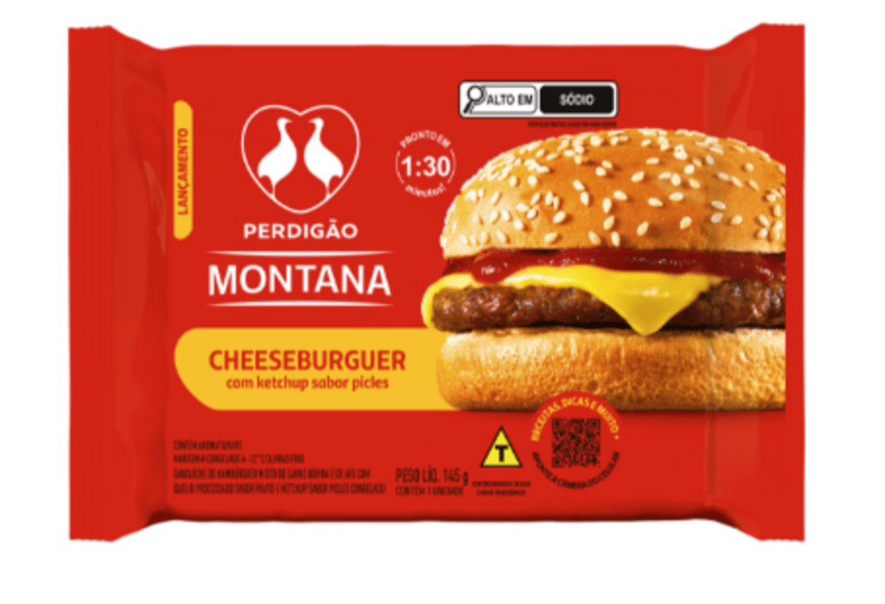 Sanduíche Perdigão Montana Cheeseburguer 145g