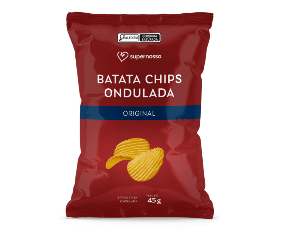 BATATA CHIPS SUPERNOSSO 45G-ONDULATA