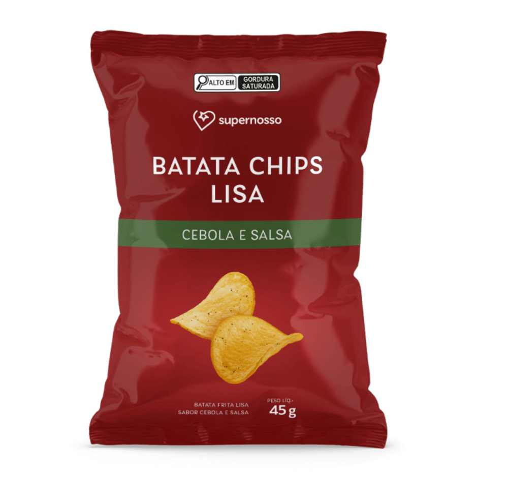 BATATA CHIPS LISA SUPERNOSSO 45G-CEBOLA SALSA