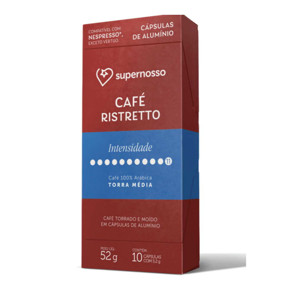 Cápsula de Café Especial Supernosso Ristretto 52g