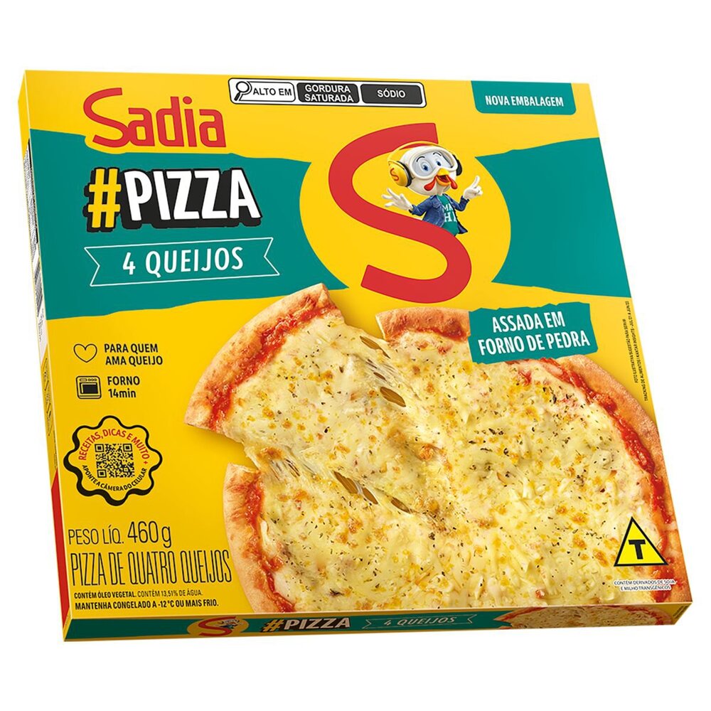 Pizza 4 queijos Sadia 460g