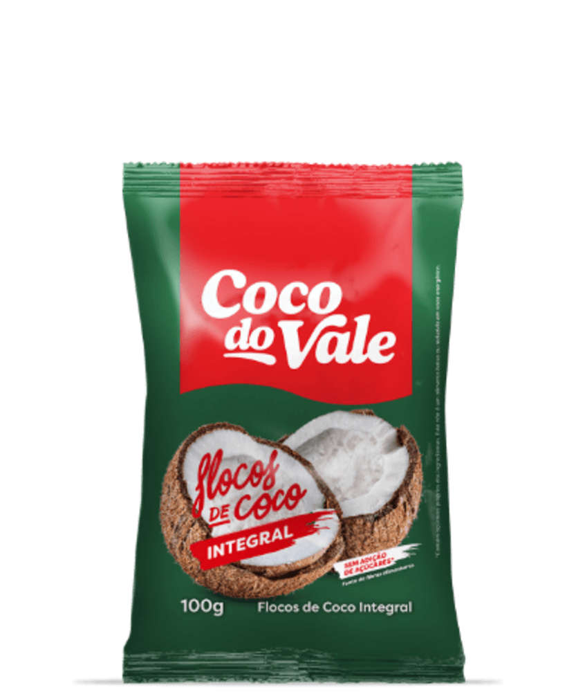 Flocos de Coco Integral Coco do Vale Pacote 100g