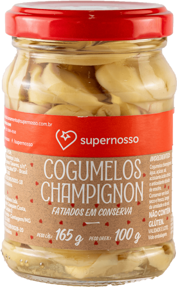 Cogumelo Em Conserva Fatiado Super Nosso 100g