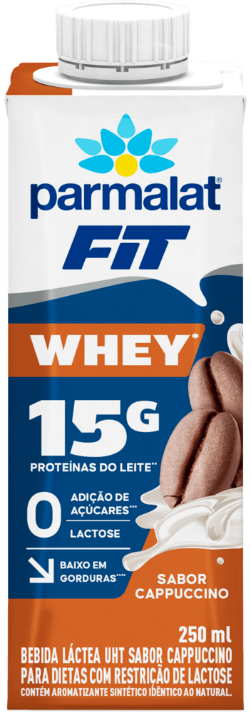Bebida Láctea Parmalat Whwyfit UHT Cappuccino Zero Lactose 250ml