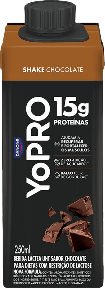 Bebida Láctea UHT Whey YoPRO Chocolate 15g de proteínas 250ml