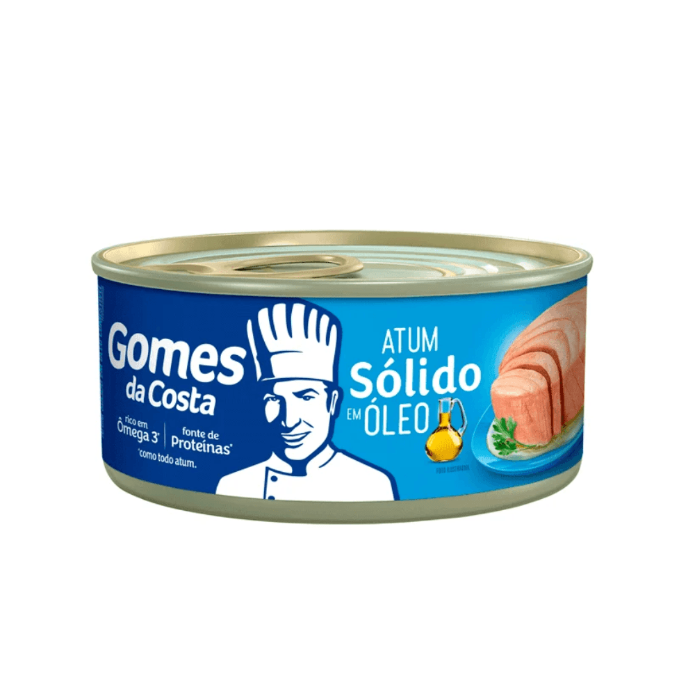 Atum Sólido em Óleo Comestível Gomes da Costa Lata Peso Líquido 170g Peso Drenado 120g