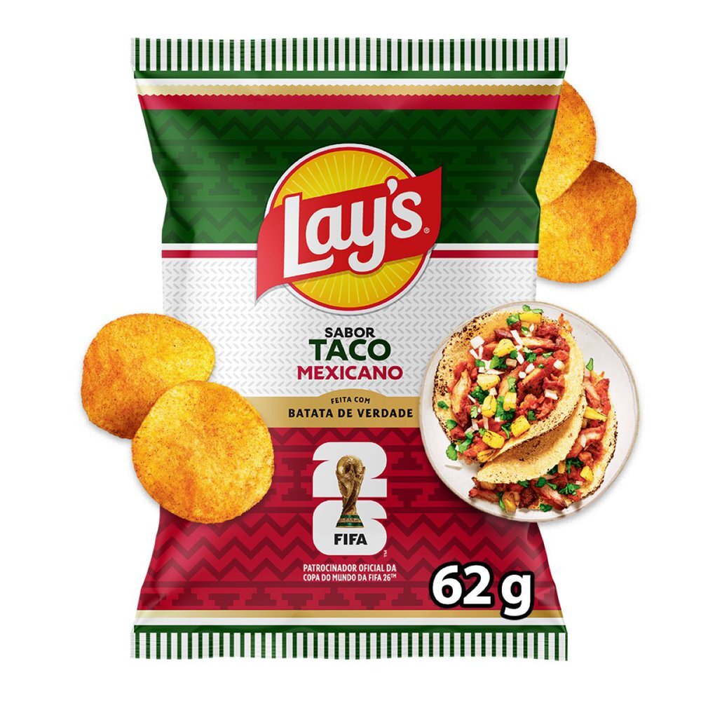 Batata Frita Lisa Lays Taco Mexicano 62g