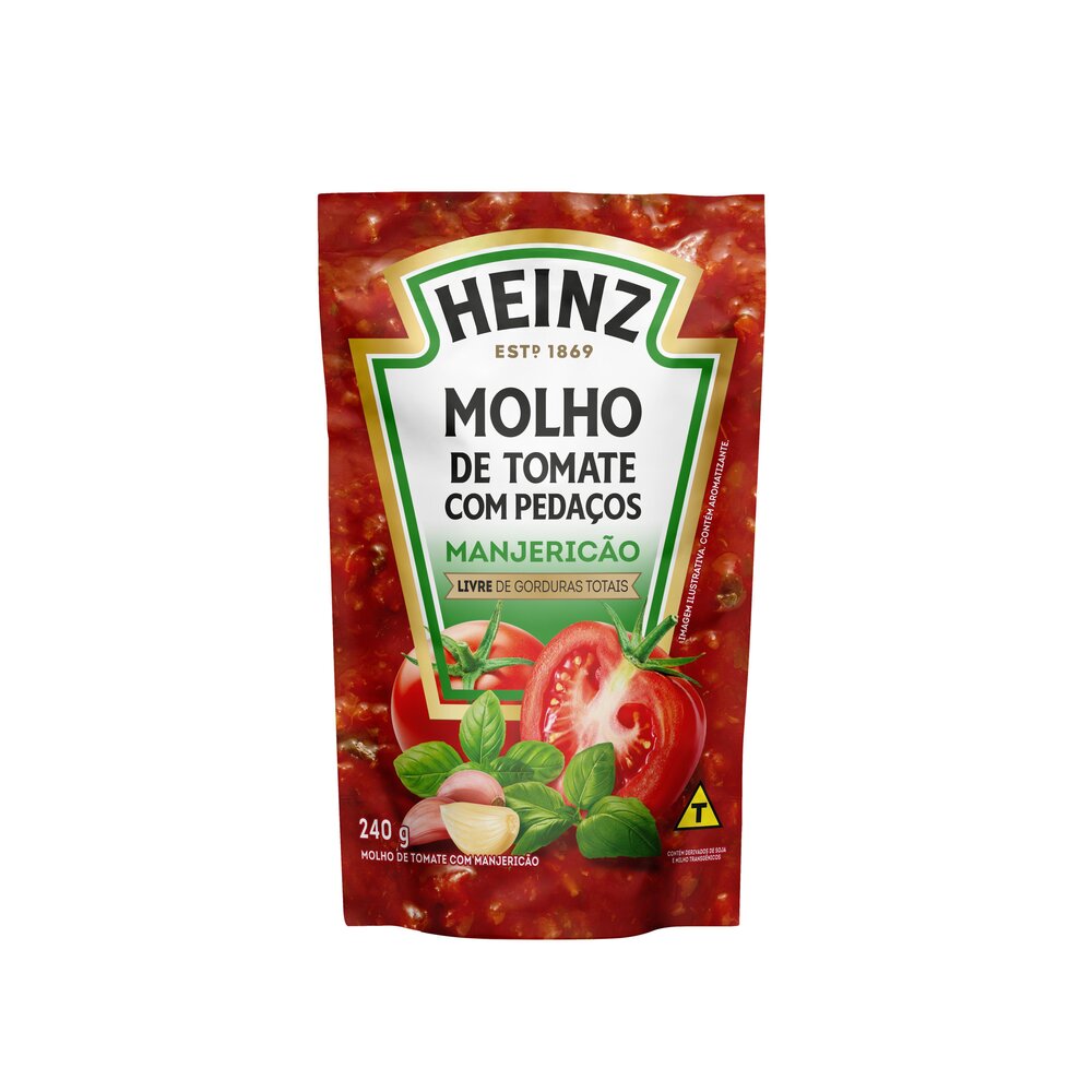 Molho de Tomate Manjericão Heinz Sachê 240g