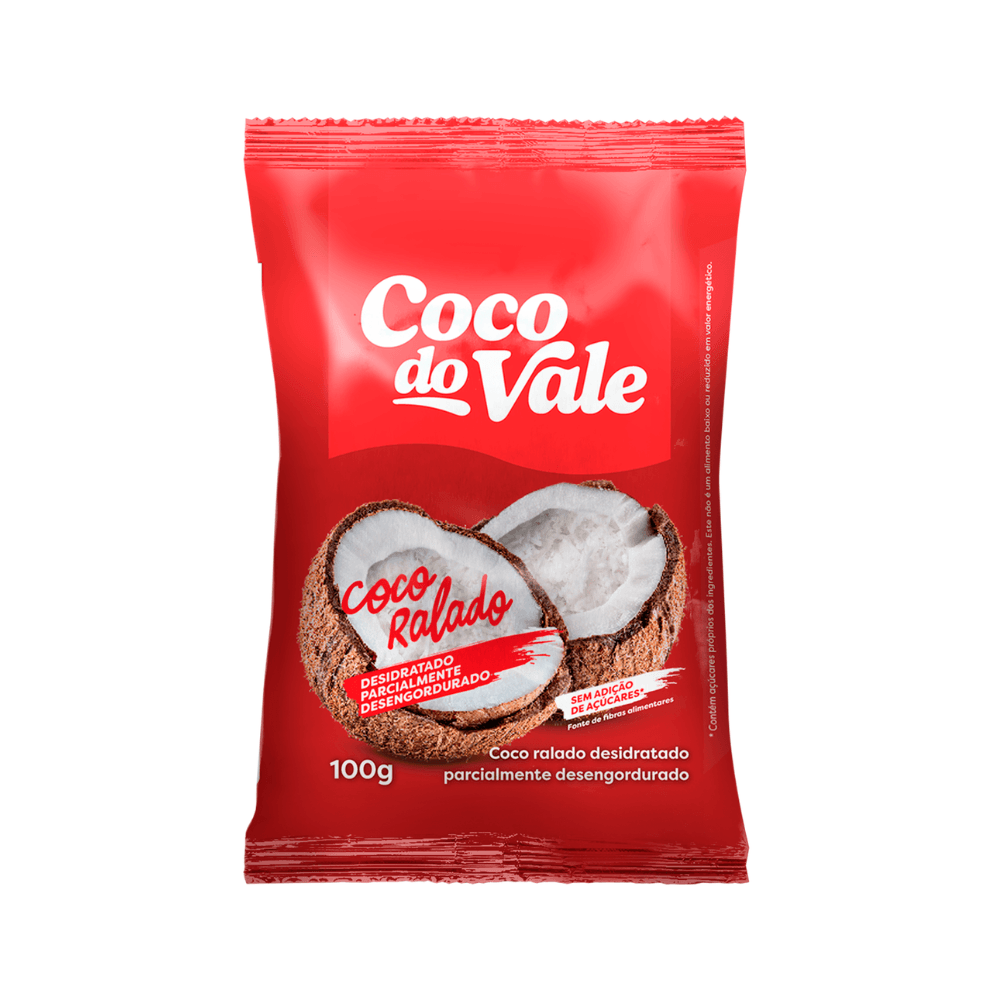 Coco Ralado Desidratado Coco do Vale Pacote 100g