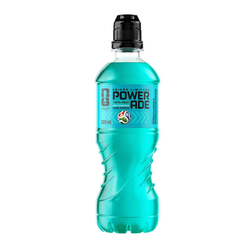 Powerade Contra-Ataque Cool Citrus Bebida Isotônica 500ml PET