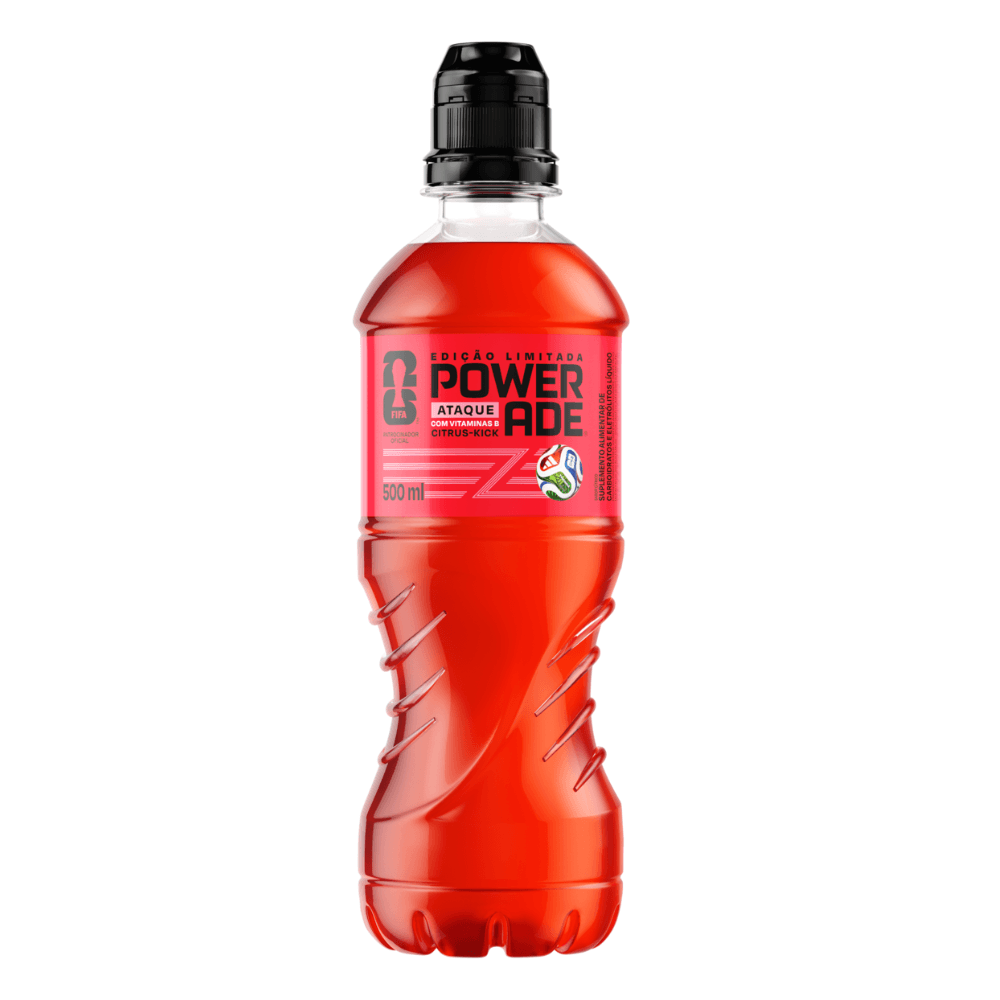 Powerade Citrus Kick Edição Limitada Bebida Isotônica 500ml PET