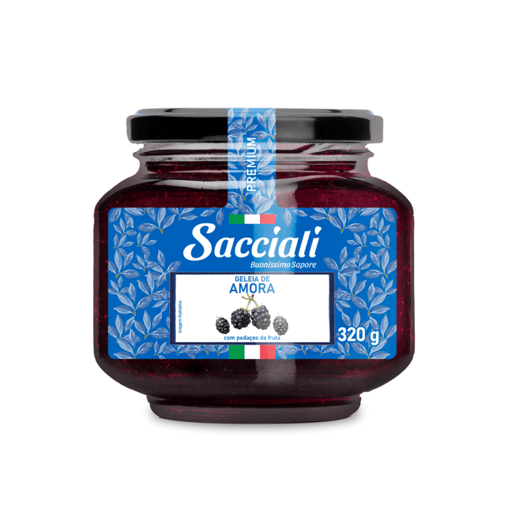 Geleia SACCIALI  de amora Pote 320 g