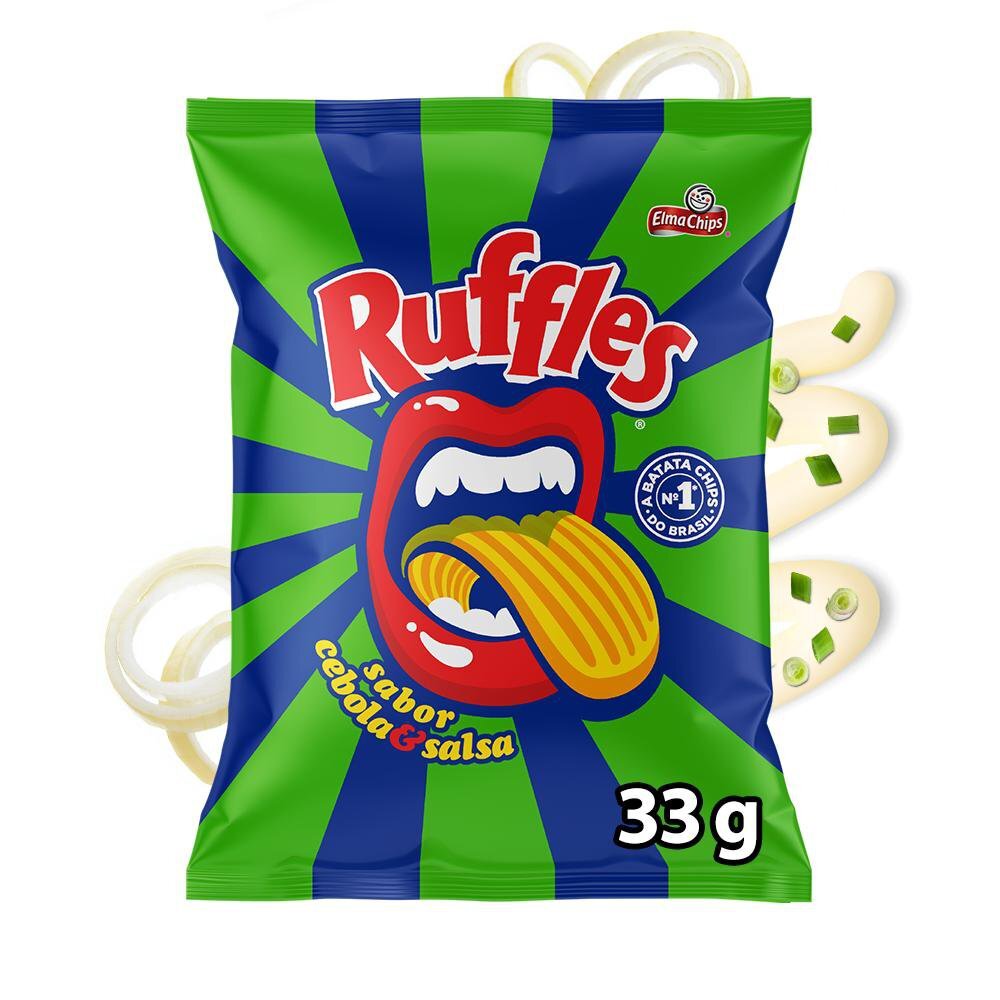 Batata Frita Ondulada Ruffles Cebola e Salsa 33g