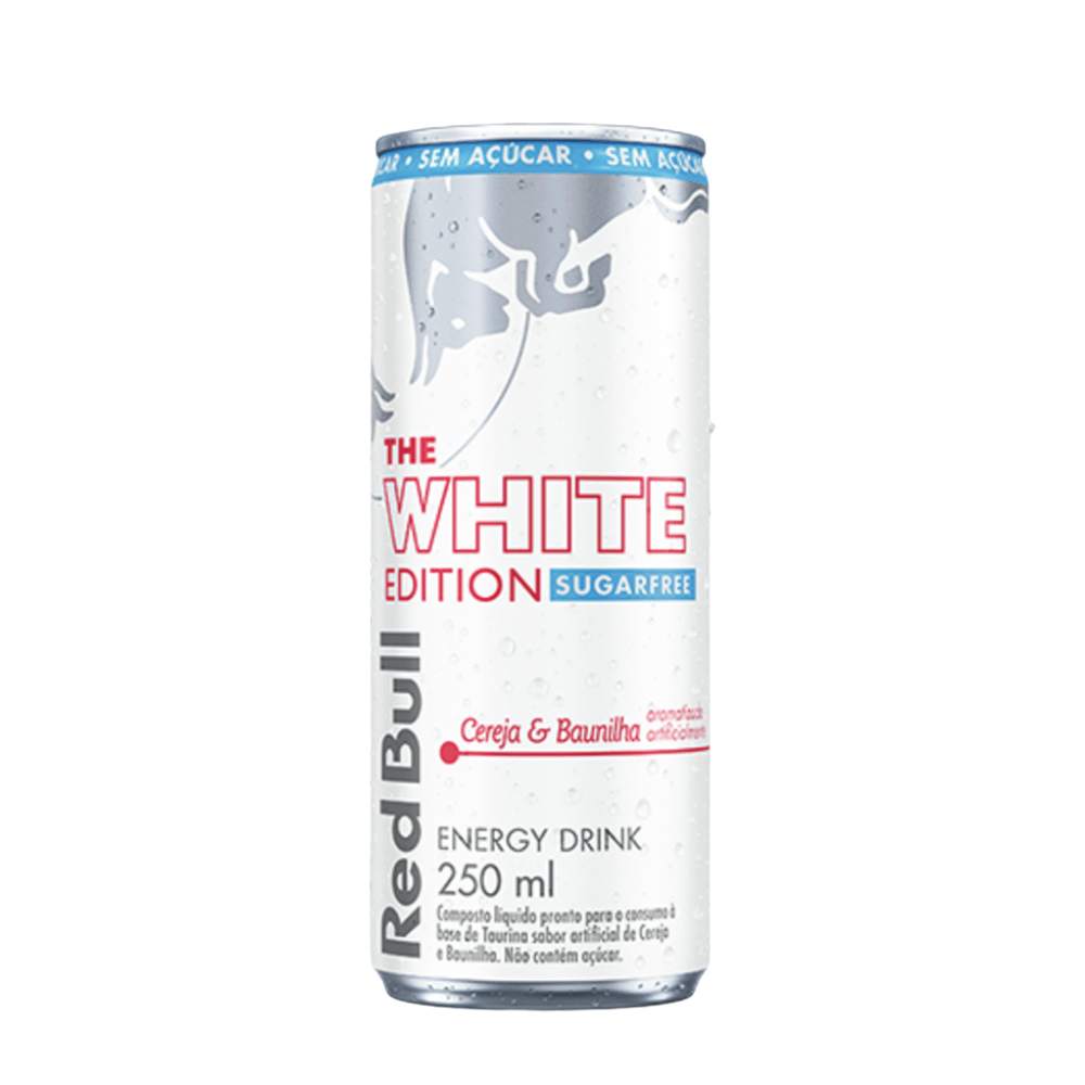 BEB ENERG RED BULL 250ML-LT WHAITE CEREJA E BAUNILHA