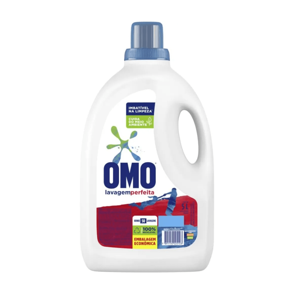 Lava Roupas Líquido Omo Lavagem Perfeita 1,8L