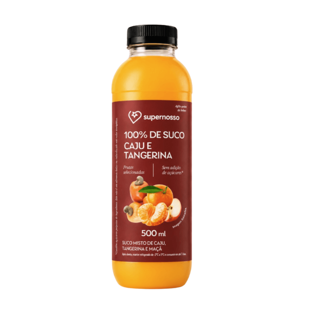 Suco Natural SuperNosso Tangerina e Caju 500ml