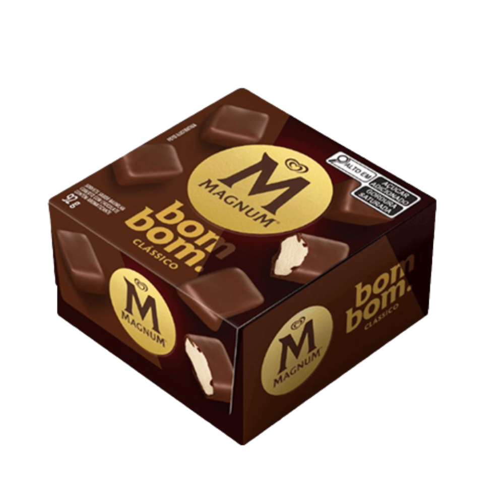 Bombom de Sorvete Magnum Clássico 96g – Baunilha Coberto com Chocolate