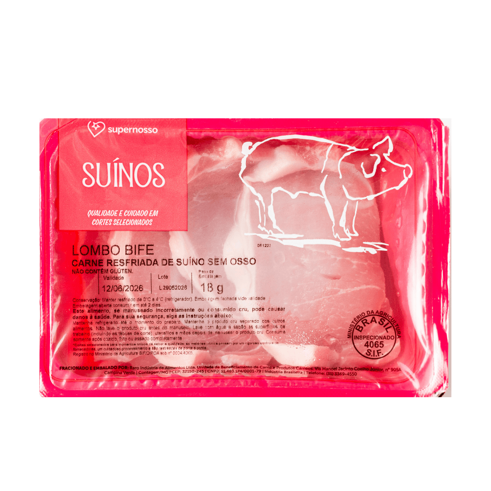 Lombo Suíno Bife Resfriado 700g