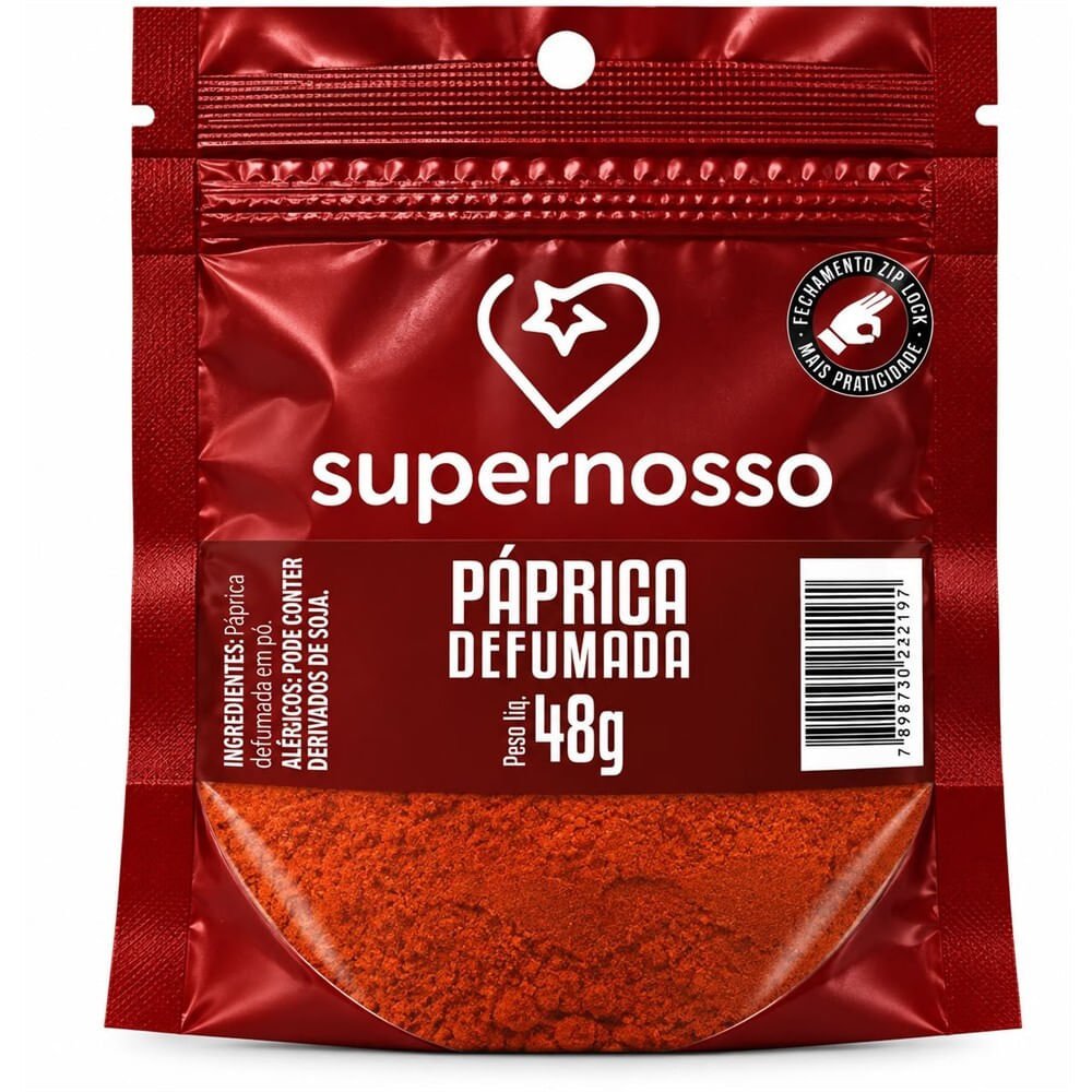 Condimento Páprica Defumada Supernosso 48g