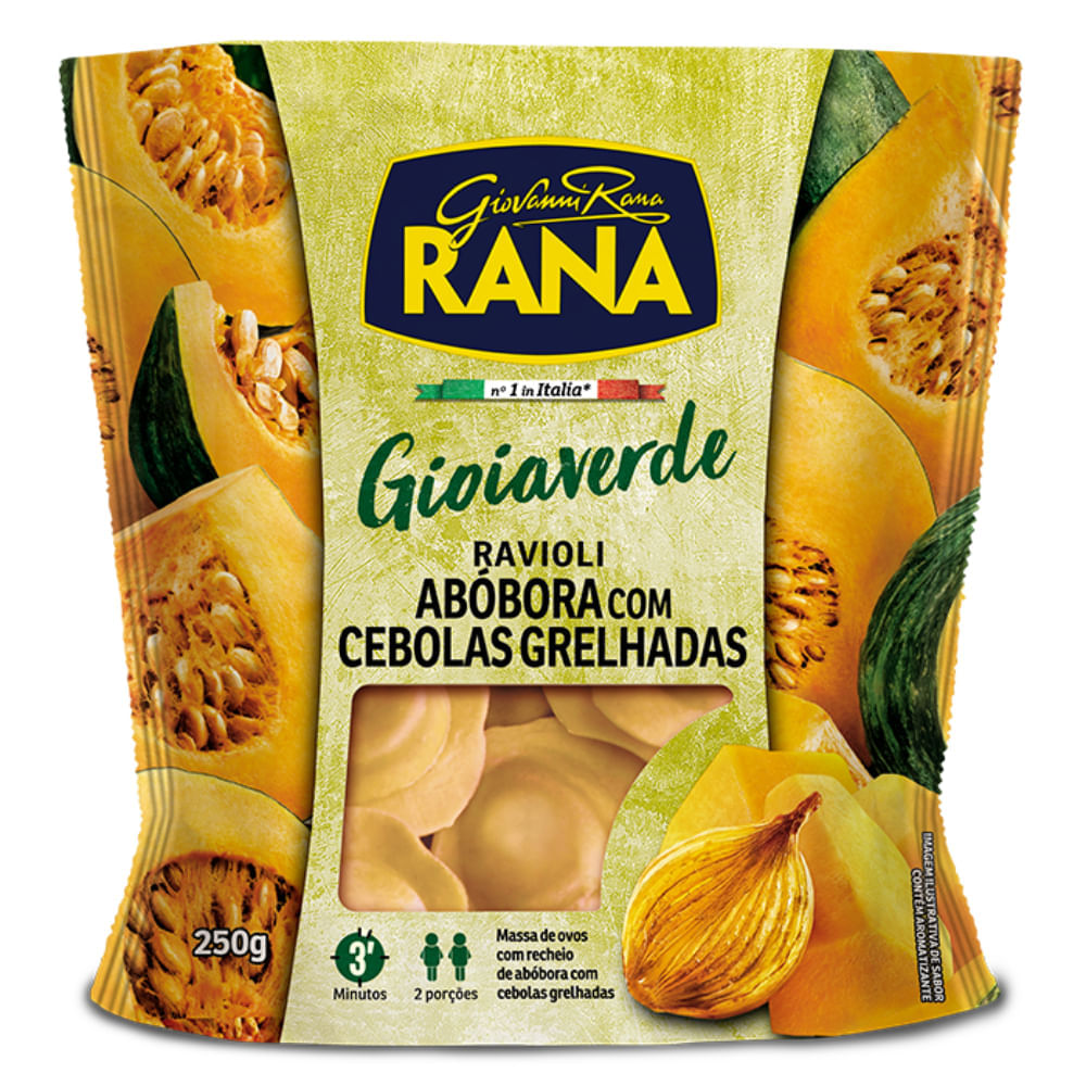 Ravioli Italiano Rana Abóbora com Cebolas Grelhadas  250g