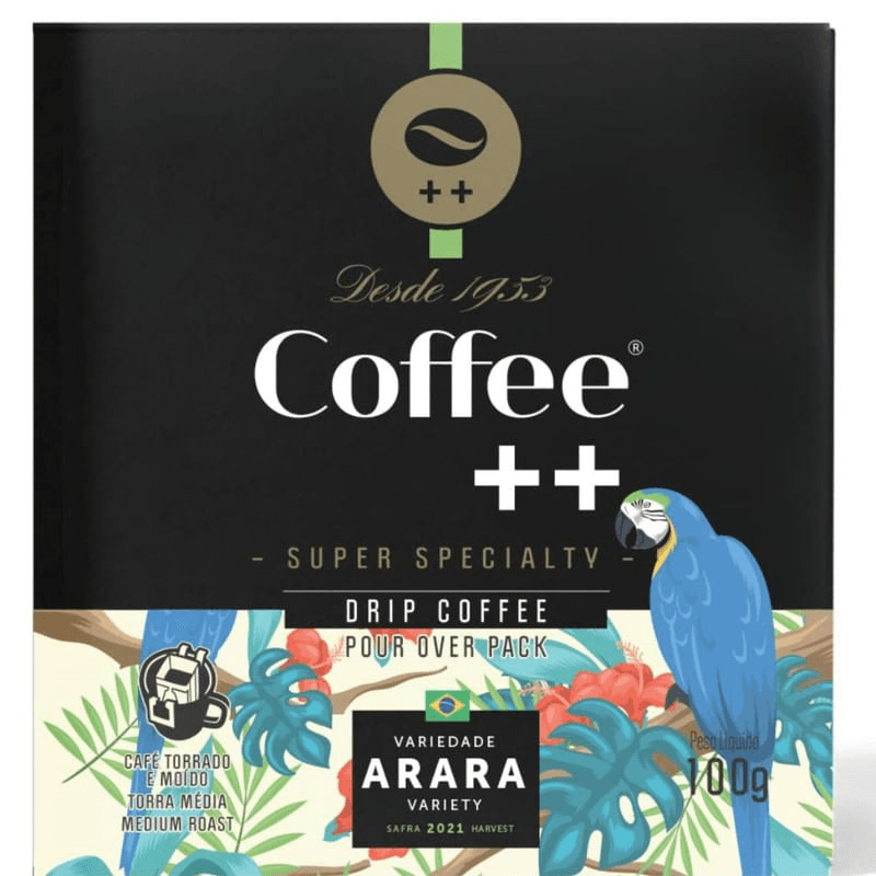 Café Drip Coffee++ Arara 10 Sachês 100g