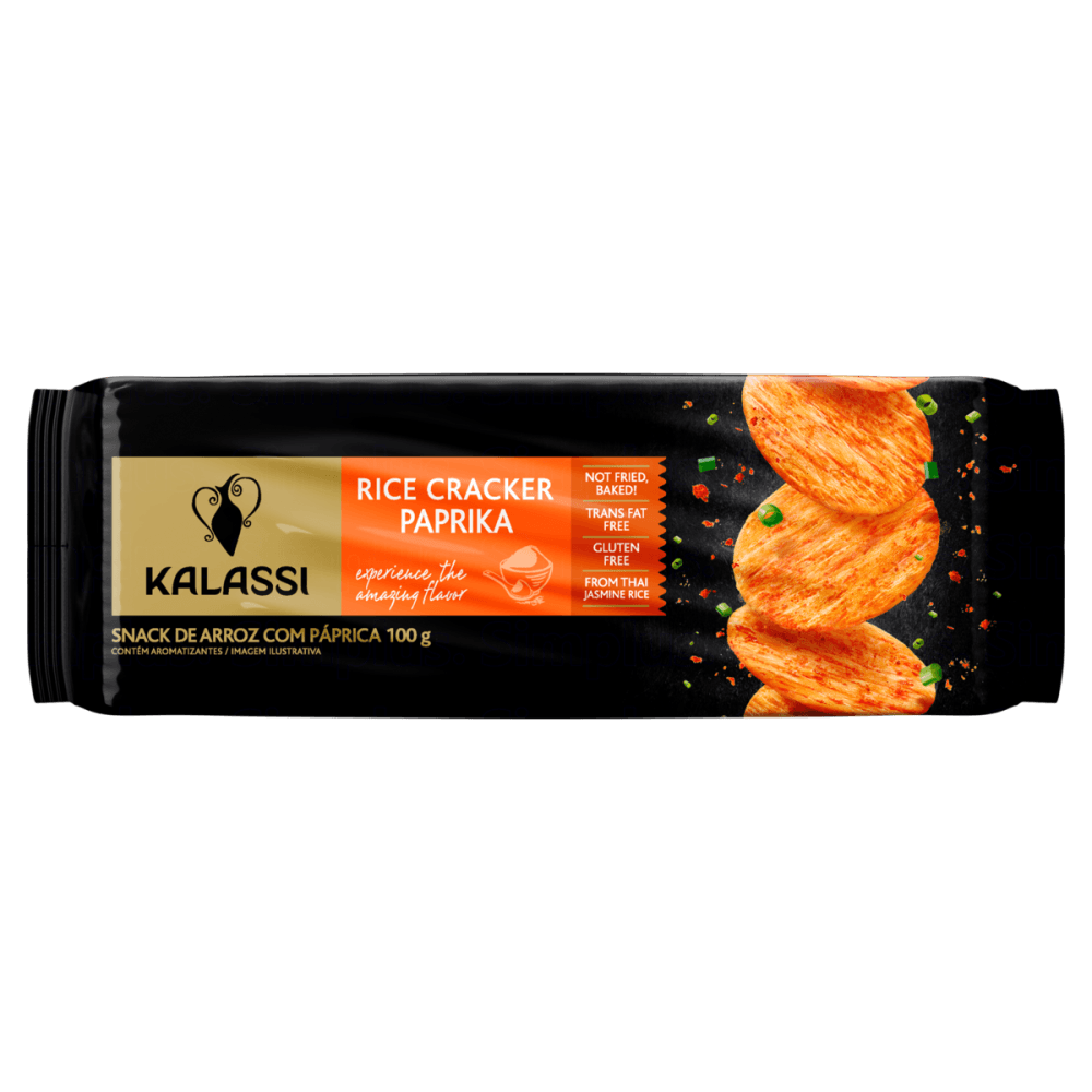 Snack de Arroz com Páprica Kalassi Pacote 100g