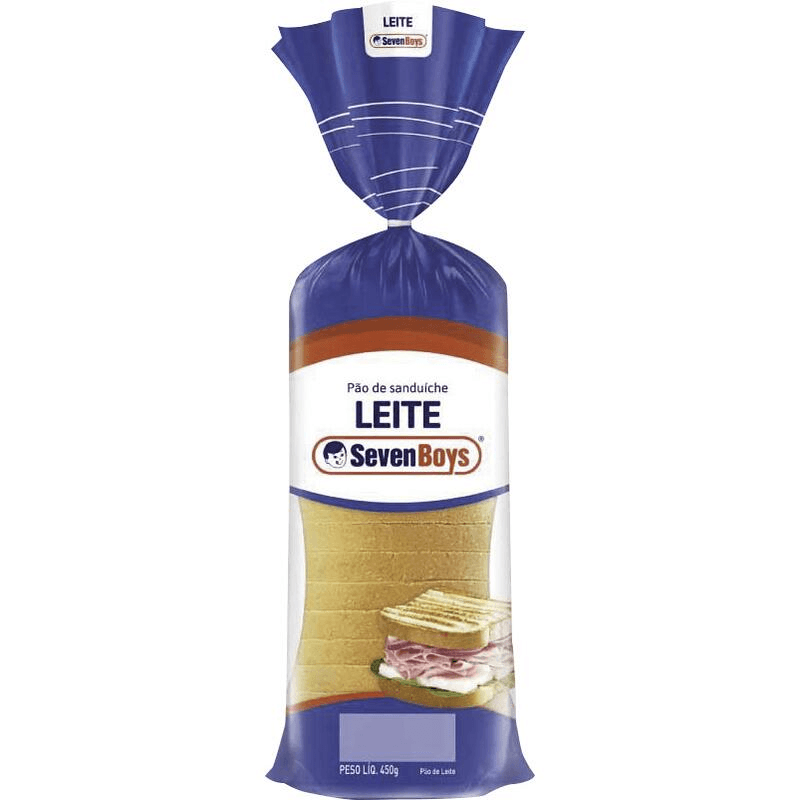 Pão de Leite Sanduíche Seven Boys Pacote 450g