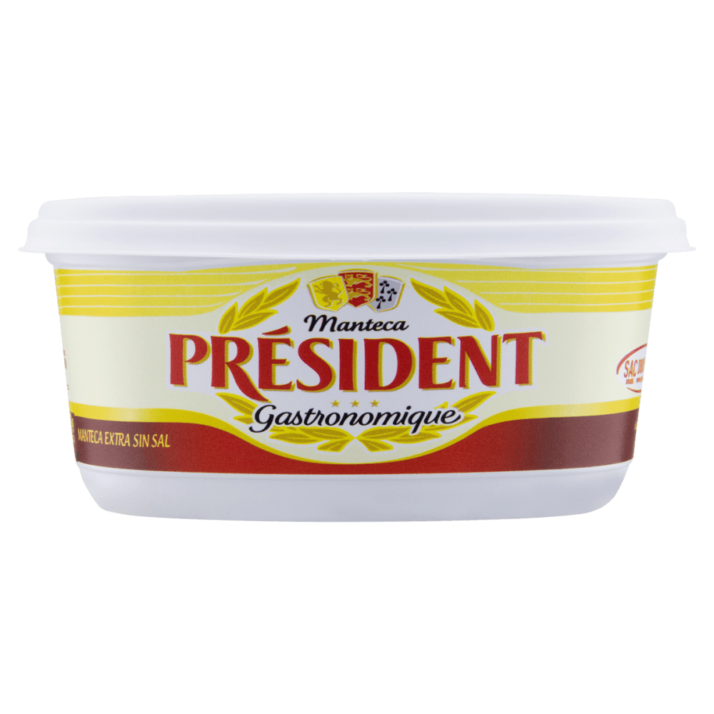 Manteiga Extra sem Sal Président Gastronomique Pote 200g
