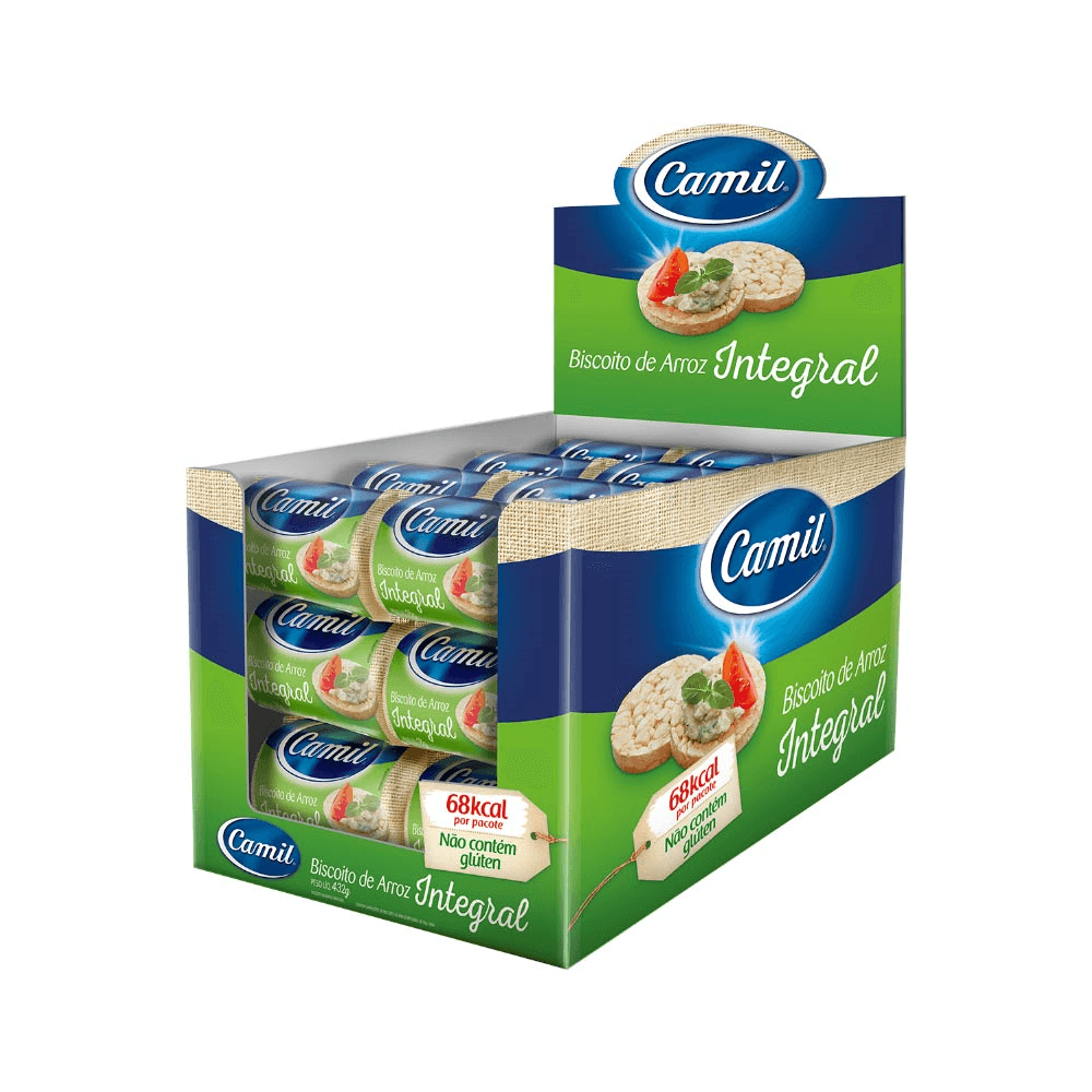 Bisc Arroz Camil Integral Unidose 18g