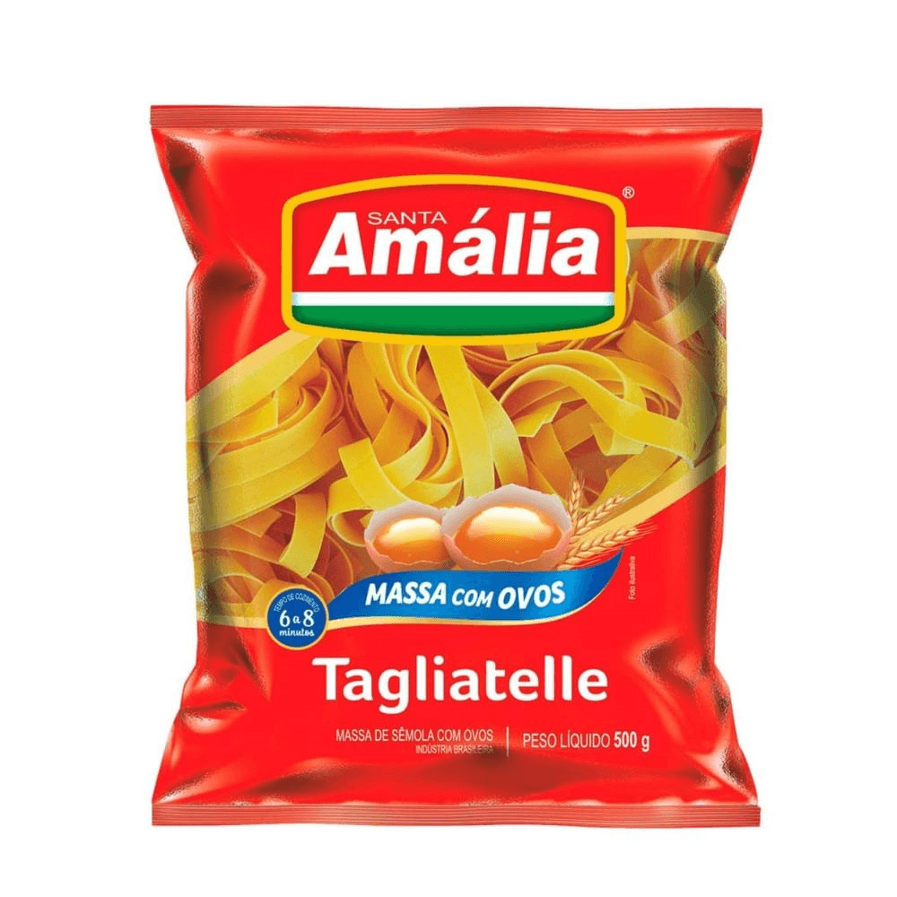 Macarrão com Ovos Santa Amália Tagliatelle Nº10 Pacote 500g