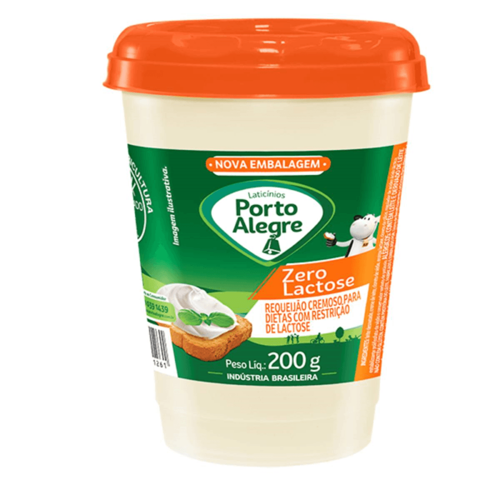 Requeijão Cremoso Porto Alegre Zero Lactose 200g