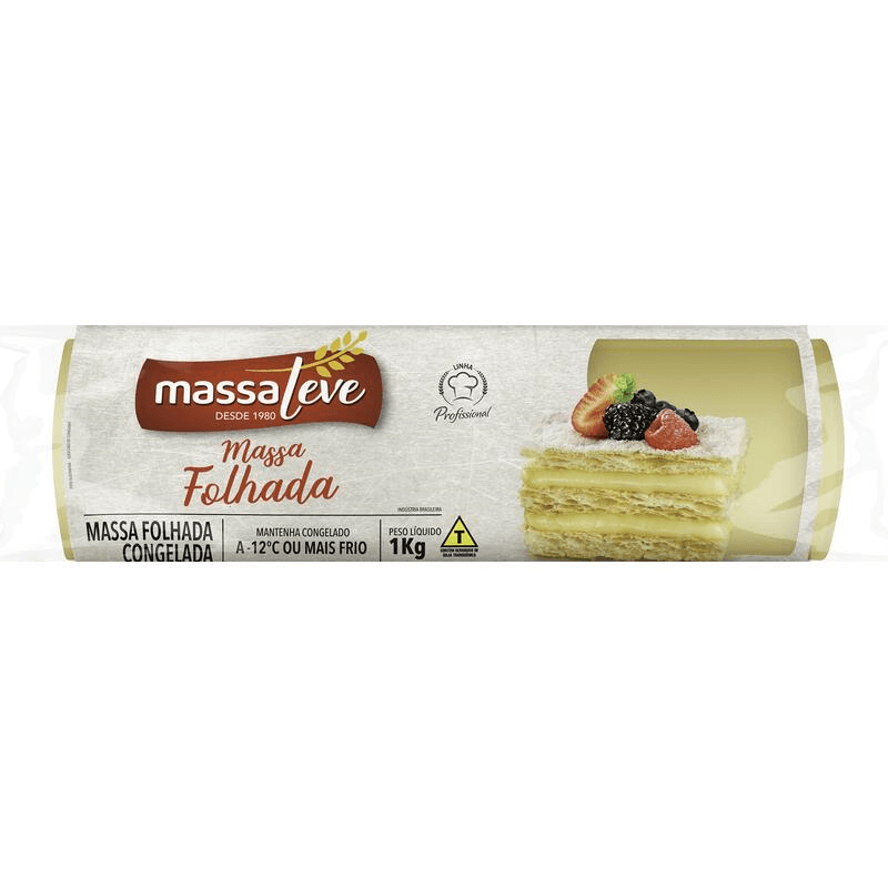 Massa Folhada Leve 1kg-rl Cong