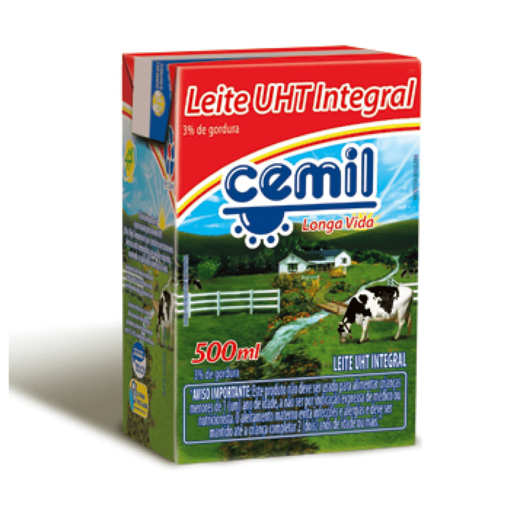 Leite Longa Vida Cemil Integral Tetra Pak 500 ml
