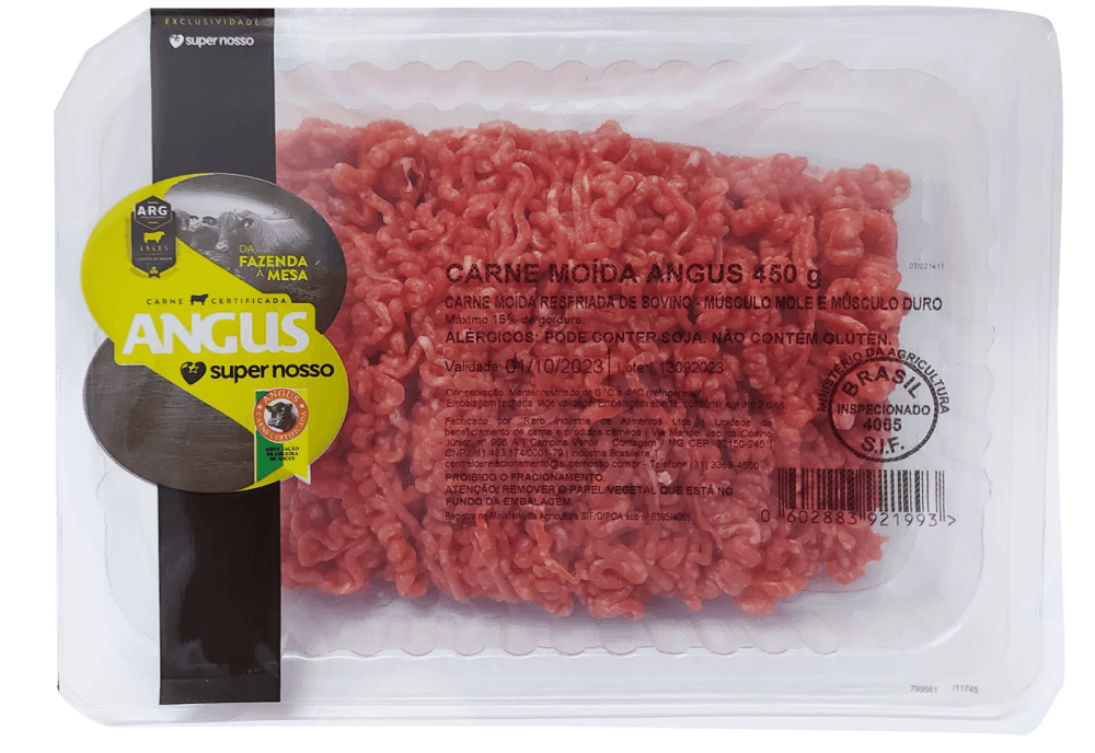Músculo Bovino Angus Moído Supernosso 450 g