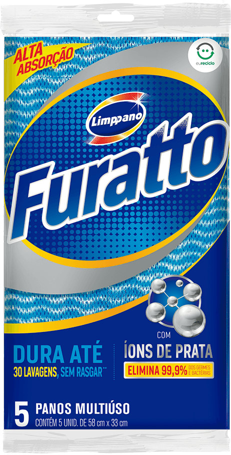 Furatto Azul Com 5 Unidades