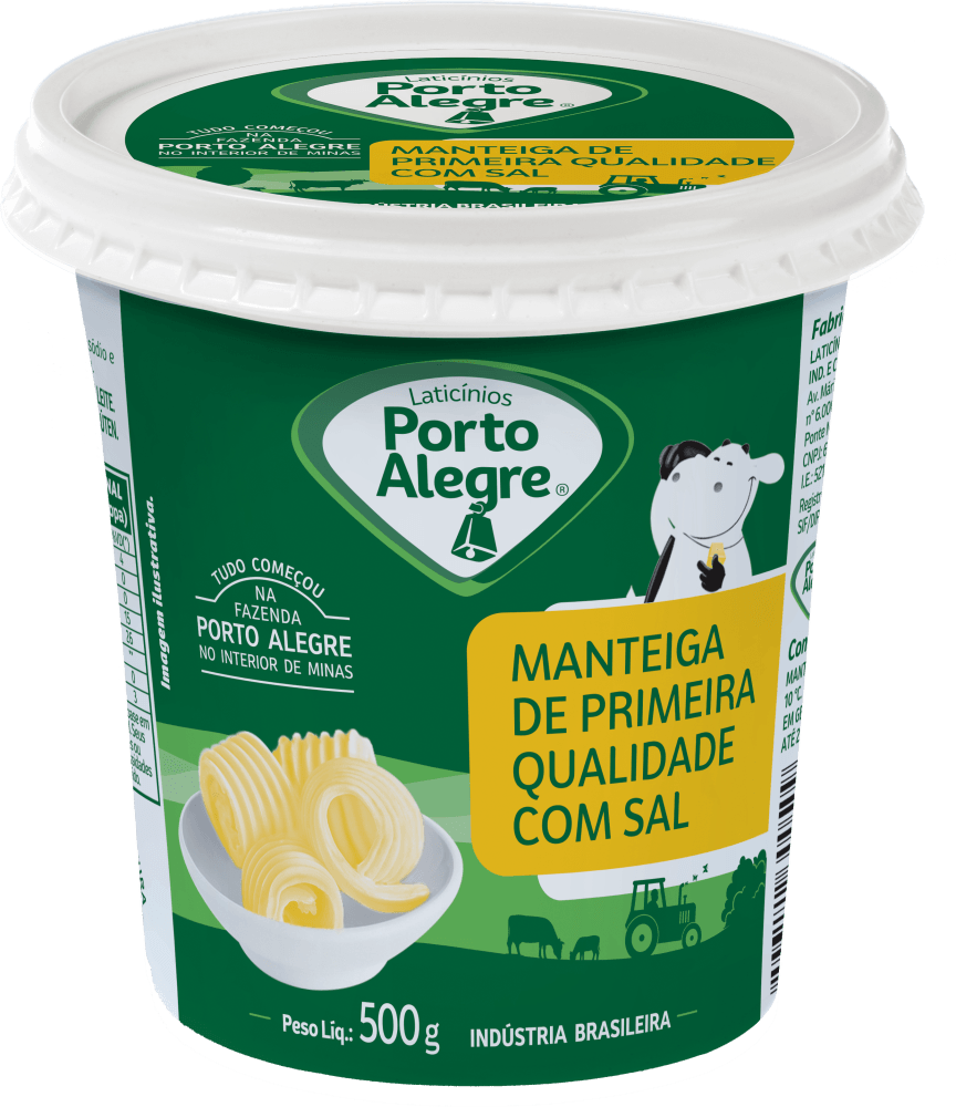 Manteiga Porto Alegre com Sal 500g
